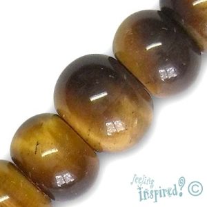 Graduated tiger's eye rondelle beads - Qty: 45 pcs. - GE0620