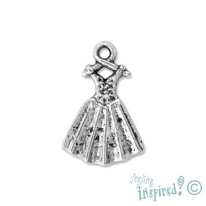 Metal dress charm - Qty: 30 pcs. - LF0478