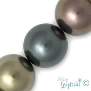 Assorted round shell-based pearl bead 16mm - Qty: 25 pcs. - SH1347