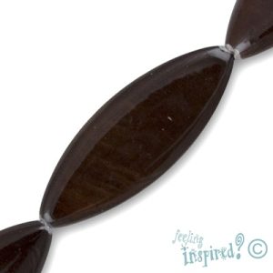 Marquise shell bead 11mm x 30mm x 5mm - Qty: 13 pcs. - SH3039
