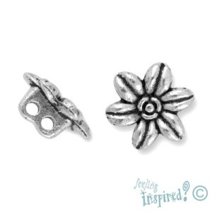 Double-strand flower spacer bar - Qty: 23 pcs. - LF0354