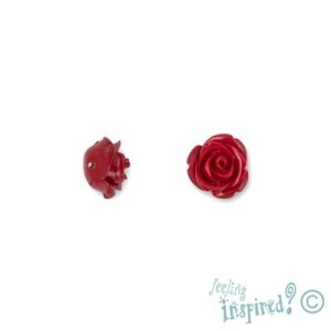 Ornamental rose bead 16mm x 12mm - Qty: 2 pcs. - GE0598