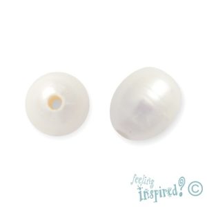 Large-holed freshwater pearl bead - Qty: 8 pcs. - FW0327