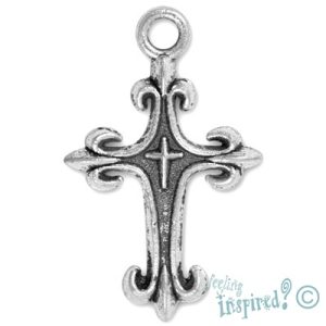 Metal cross pendant - Qty: 20 pcs. - LF0369