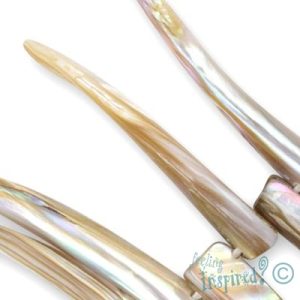 Shell spike bead -Natural - Qty: 76 pcs. - SH3074