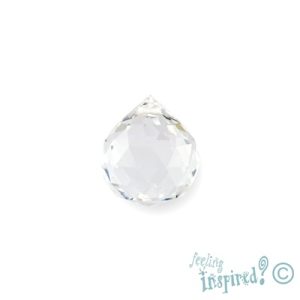 Faceted drop suncatcher crystal 22mm - CB0015