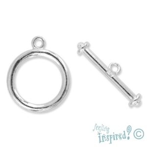 Sterling silver toggle clasp 14mm - SS0070