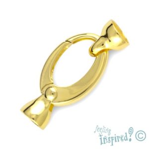 Gold plated sterling silver clasp - SS0090