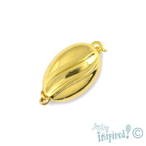 Gold plated sterling silver magnetic clasp - SS0092