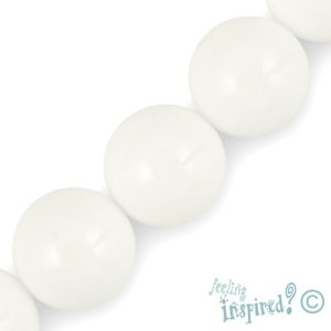Shell ball bead 12mm - Qty: 33 pcs. - SH1384