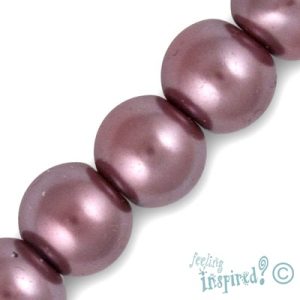 Round glass-based pearl bead 12mm  -Sienna- Qty: 33 pcs. - GR0157