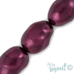 Baroque glass-based pearl bead - Qty: 23 pcs. - GR0240