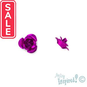 Aluminium rose 7mm x 4mm - Qty: 100 pcs. FI7599