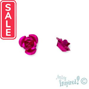 Aluminium rose 7mm x 4mm - Qty: 100 pcs. FI7600