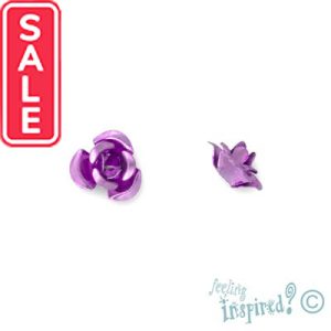 Aluminium rose 7mm x 4mm - Qty: 100 pcs. FI7602