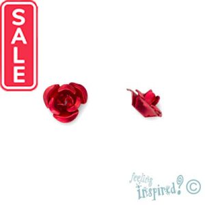 Aluminium rose 7mm x 4mm - Qty: 100 pcs. FI7603