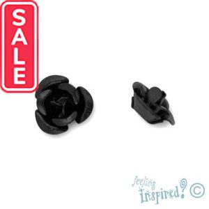 Aluminium rose 9mm x 5mm - Qty: 90 pcs. FI7604