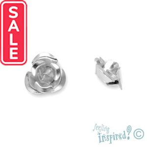 Aluminium rose 9mm x 5mm - Qty: 90 pcs. - FI7605