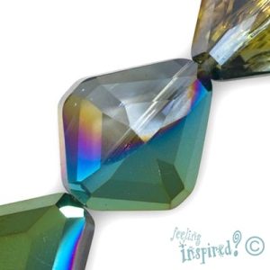 Fire polished faceted glass bead - Qty: 14 pcs. - GB1703