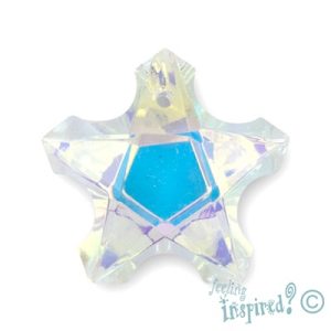 Fire polished faceted star suncatcher crystal - Qty: 2 pcs. - CB0018