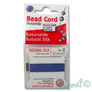 Griffin silk beading thread with needle no. 2 - Qty: 2m - ST0885