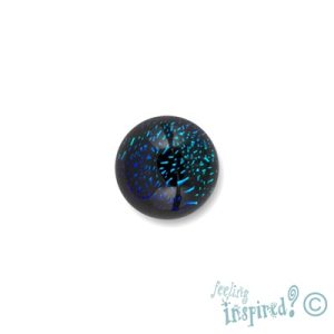 Round dichroic glass cabochon - Qty: 6 pcs. - MU0054