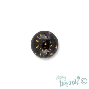 Round dichroic glass cabochon - Qty: 6 pcs. - MU0056