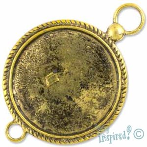 Round altered art spacer frame - Qty: 2 pcs. - LF0729
