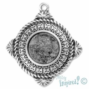 Altered art pendant frame - Qty: 4 pcs. - LF0754