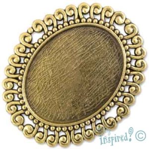 Oval altered art spacer frame - Qty: 2 pcs. - LF0785