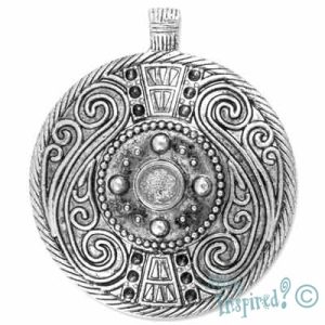 Round metal pendant - LF0792