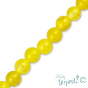 Coloured chalcedony ball bead 6mm - Qty: 64 pcs. - GE0723
