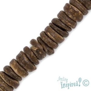 Coconut bead 8mm x 3mm - Qty: 115 pcs. - WB0121