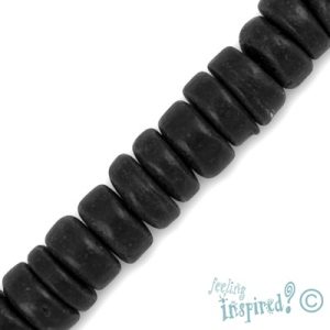 Coconut bead 8mm x 3mm - Qty: 115 pcs. - WB0122
