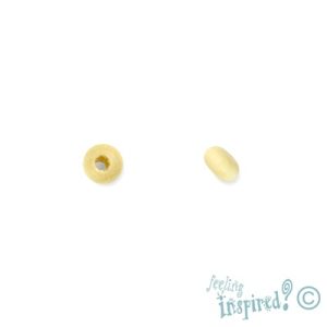 Wooden rondelle bead 4mm x 2mm - Qty: 100g - WB0132