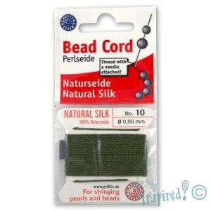 Griffin silk beading thread with needle no. 10 - Qty: 2m - ST0896