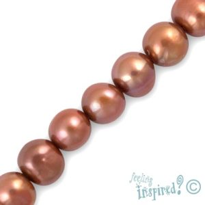 Round freshwater pearl bead 7mm - Qty: 62 pcs. -FW0338