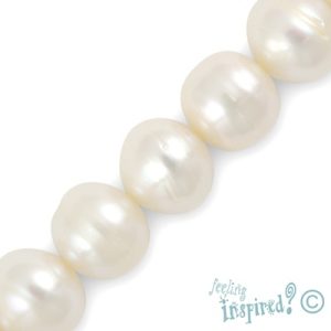 Round freshwater pearl bead 10mm - Qty: 41 pcs. - FW0343