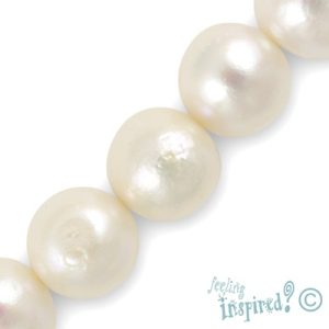 Round freshwater pearl bead 11mm - Qty: 36 pcs. - FW0347