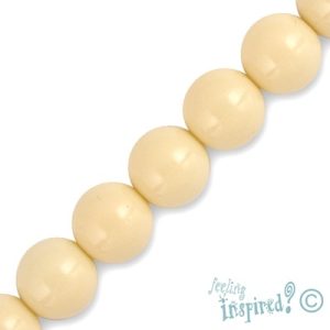 Glass ball bead 8mm  -Nude- Qty: 52 pcs. - GB1774