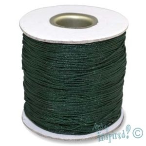 Polyester cord 1mm  -Dark Green- Qty: 80m - ST0301-7