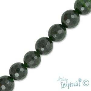 Faceted coloured chalcedony ball bead 6mm - Qty: 61 pcs. - GE0841