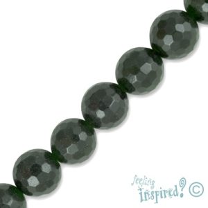 Faceted coloured chalcedony ball bead 8mm - Qty: 48 pcs. - GE0842