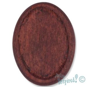 Oval altered art frame 25mm x 33mm x 5mm - Qty: 10 pcs. - WB0162