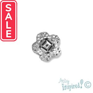 Acrylic flower glue-on embellishment 10mm - Qty: 75 pcs. - SB0004
