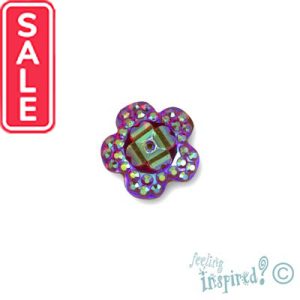 Acrylic flower glue-on embellishment 10mm - Qty: 75 pcs. - SB0005