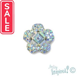 Acrylic flower glue-on embellishment 12mm - Qty: 60 pcs. - SB0018