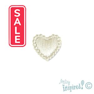 Acrylic heart glue-on embellishment 10mm - Qty: 120 pcs. SB0021