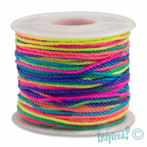 Twisted polyester cord 1.5mm -Multi-coloured- Qty: 50m - ST1244