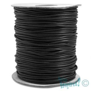 Korean polyester cord 2mm -Black - Qty: 85m - ST1265